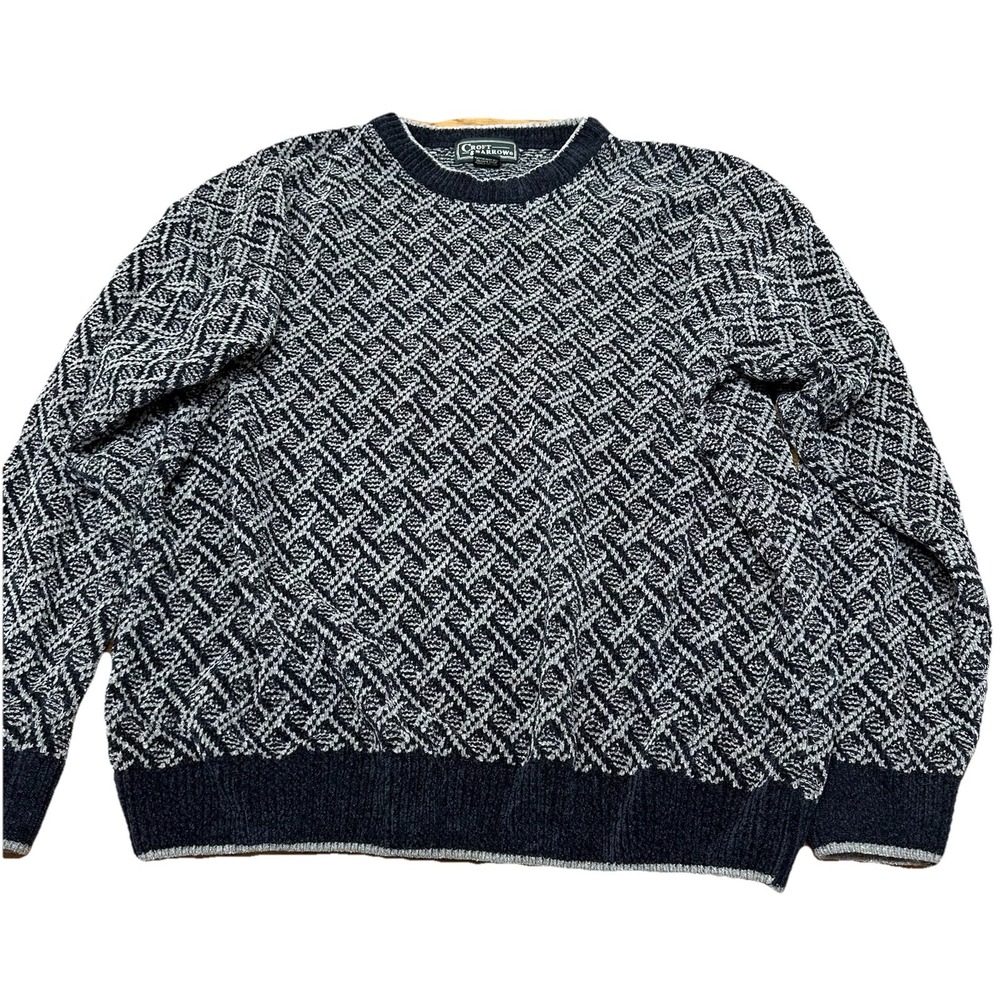 Vintage Croft & Barrow Men's XL  Relaxed Geometric Knit 90s Cosby Dad‎ Sweater